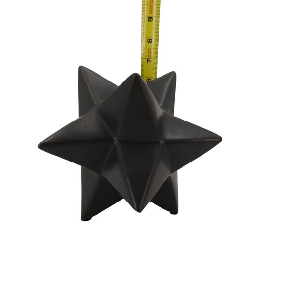 Geometric Shape Merkaba Star Sculpture Ceramic Figurine Tabletop Home Office - Picture 6 of 7